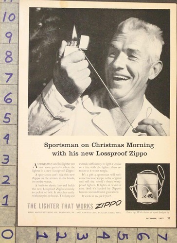 1957 zippo lossproof cigarette - 1957,