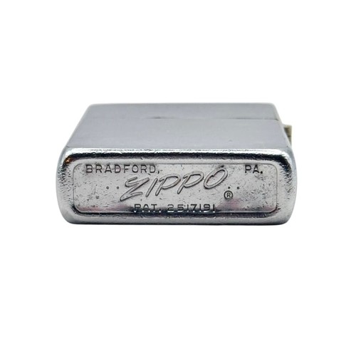 1962 zippo brushed chrome pat - brushed,