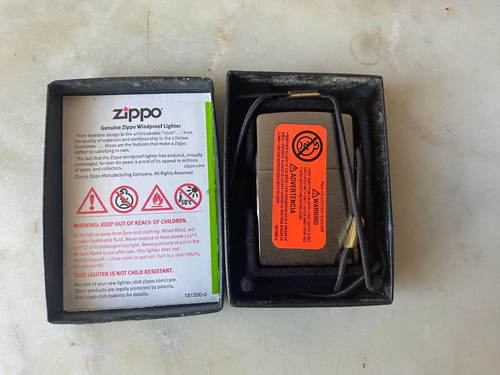 Zippo lighter loss - zippo, proof